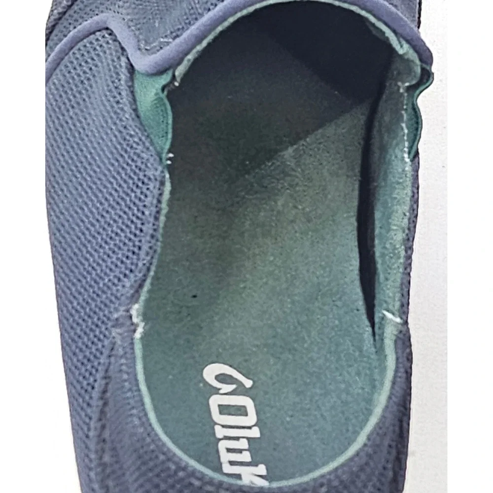 OluKai Nohea Mesh Mens 9 Dark Blue Slip On‎ Shoes 10188-DGDG Casual